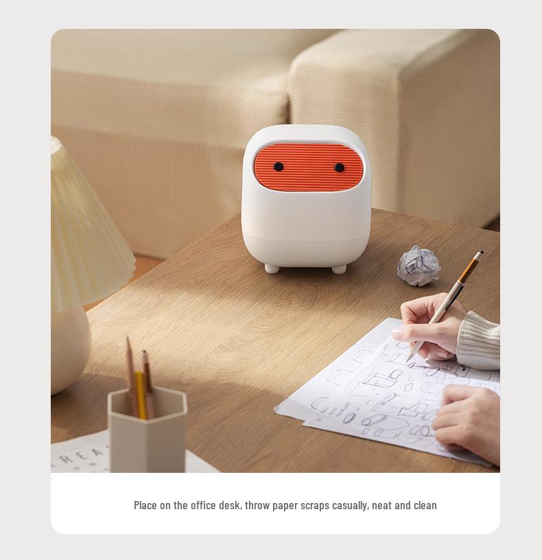 Mini Poubelle de Bureau Ninja à Double Couche avec Couvercle