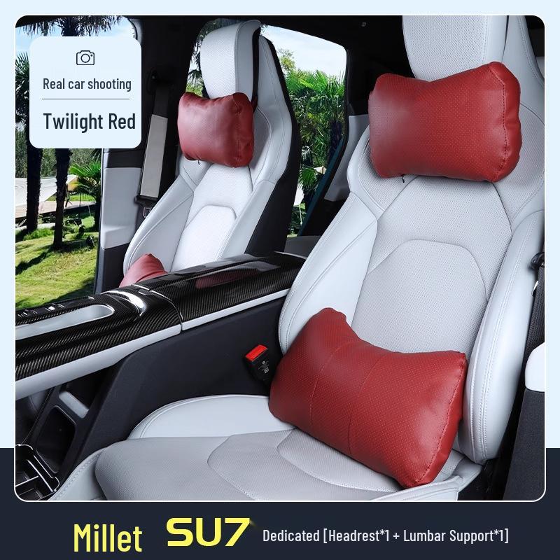 Xiaomi SU7 Headrest and Lumbar Support Pillow for Sports Seats