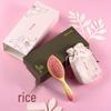 Tan Mujiang Peach Blossom Airbag Hair Comb Gift Set