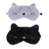 Urocza kreskówkowa maska do spania kota na oczy opaska na oczy pluszowa opaska na oczy do spania dla dziewczyny kobiety drzemka noc zwierzę opaska na oczy