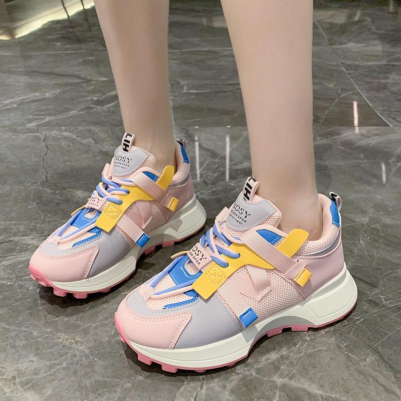 Sneakers Daddy Shoes Γυναικεία Άνοιξη Κολεγιακός Αέρας Διχτυωτά Αναπνέοντα Μαλακή Σόλα Μόδα Ευέλικτα Παπούτσια Τρεξίματος