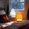 Rechargeable Christmas Tree Night Light w/ RGB String Lights,IP65 Waterproof Portable Lamp for Home Outdoor Decor Xmas Kids'Gift