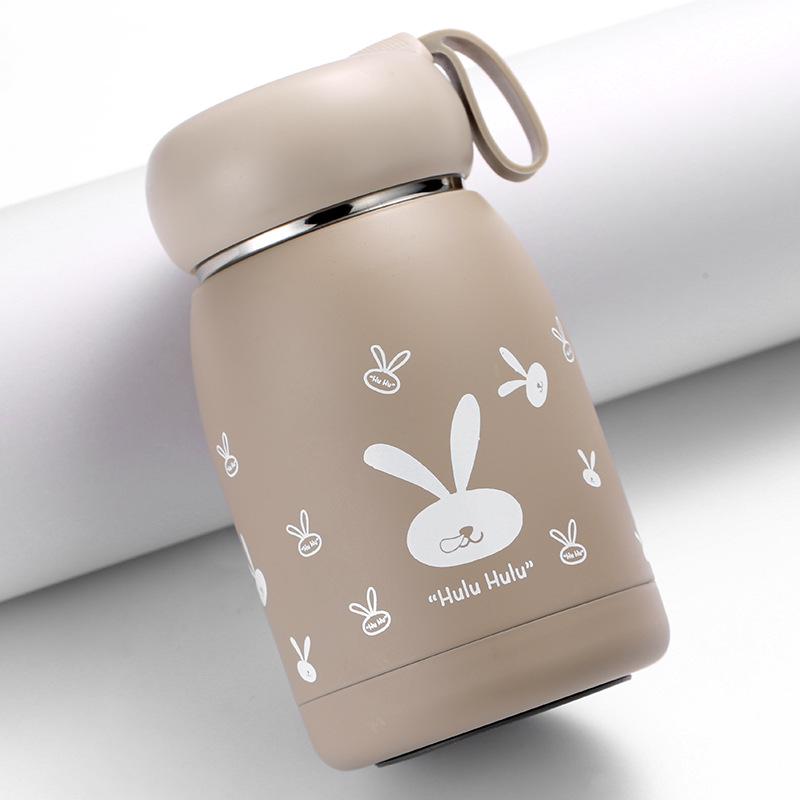 Adorable Large Thermos Cup with 304 Stainless Steel Liner & Cup Brush - Customizable Logo for Gifts & Promotions