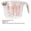 Powder Measuring Cup 1L Glass with Handle Spout Precise Scale Heat Kitchen Resistant Cooking Baking Liquid Flour Measurement Gadgets