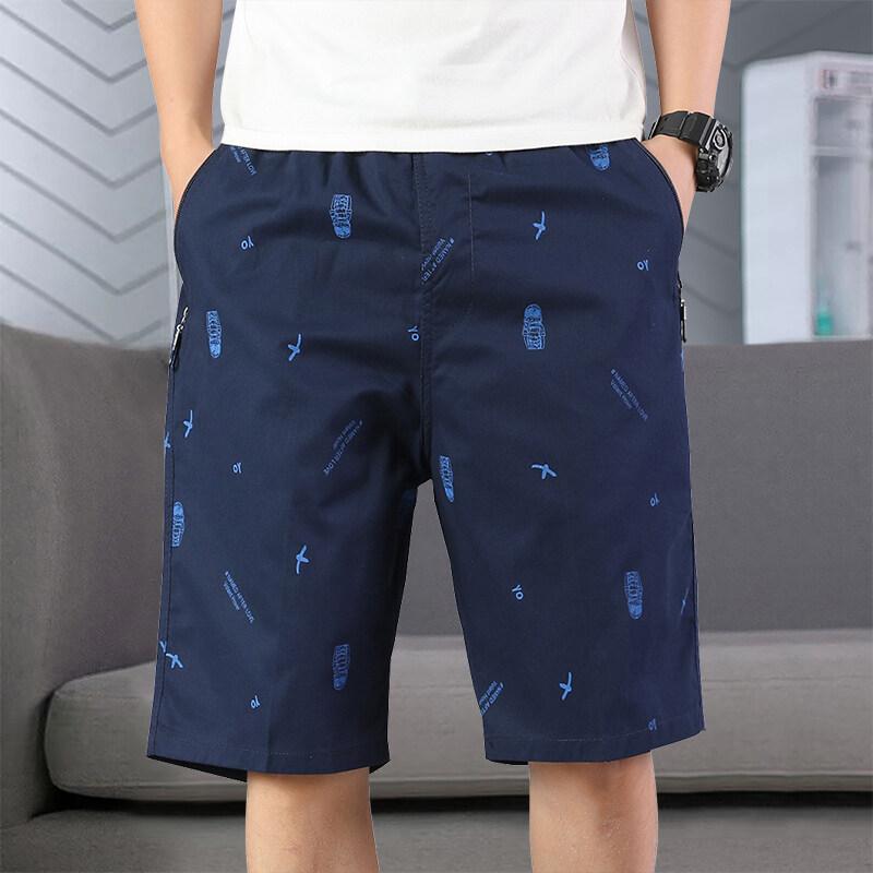 Men's Light Weight Beach Shorts Summer Casual Sweat Shorts Baggy Sports Wide Leg Print Gym Running Shorts