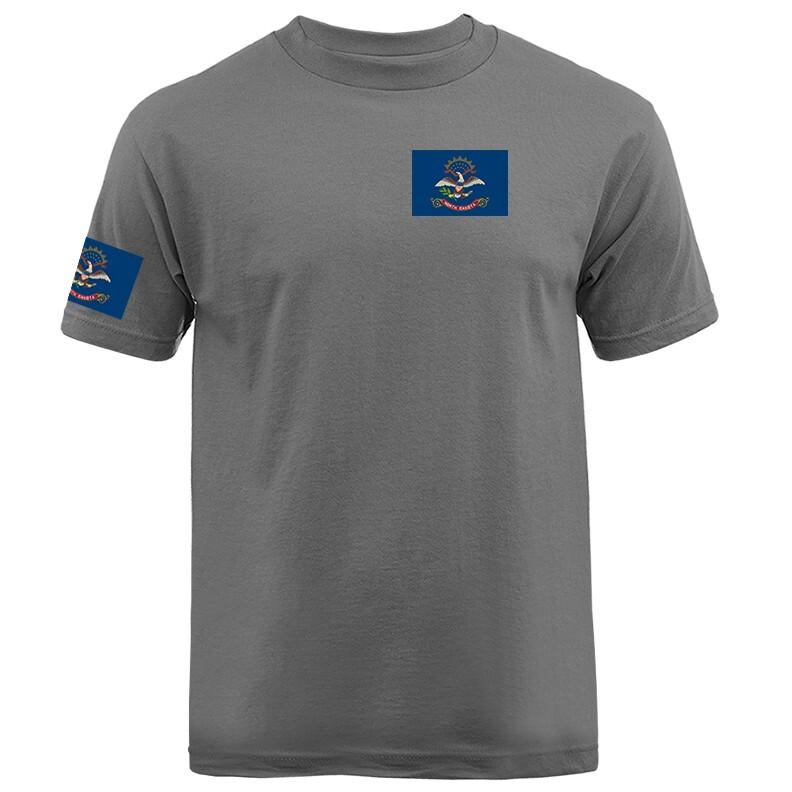 State of North Dakota Flag Crest ND T-shirt Unisex T-Shirt XL