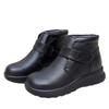 Winter Thickened Fleece Ankle Boots, Round-toed Shoes, Soft-soled Cotton Shoes