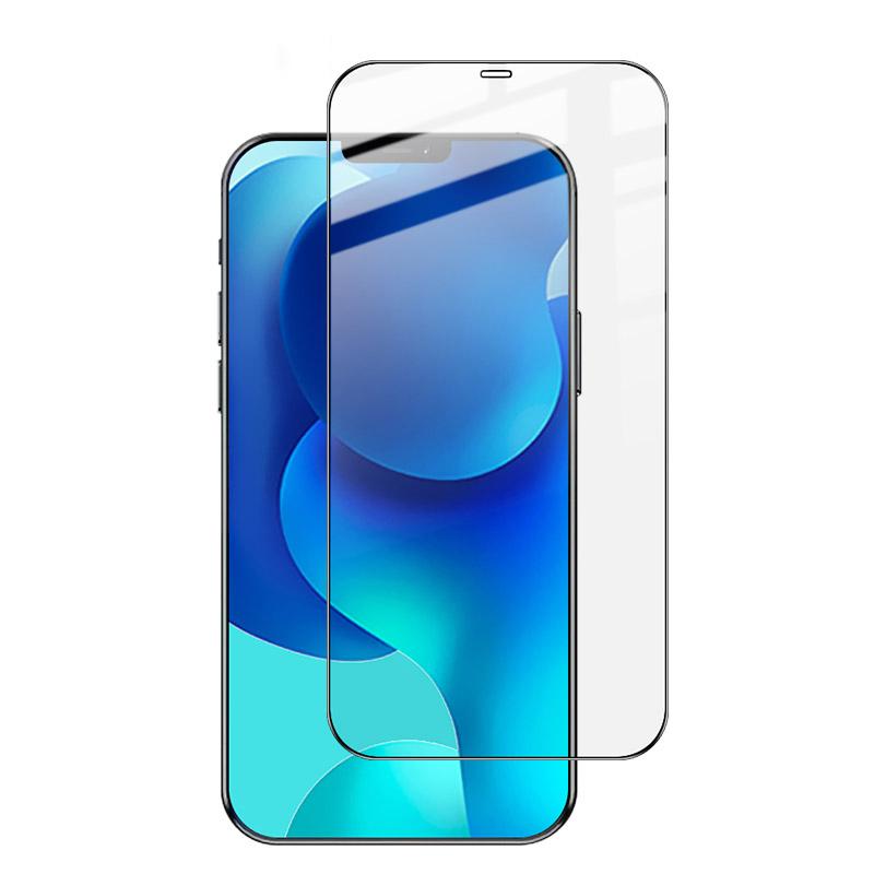 LUANKE 2Pcs Clear Tempered Glass Screen Protective Film for iPhone 12/12 Pro Full Glue Precise Cut-Out