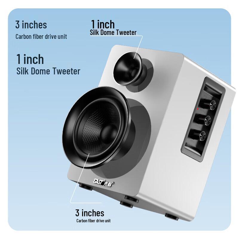 SAST SM-1900 2.0 Multimedia Bluetooth Speakers CN plug (adapter included) (CN version)