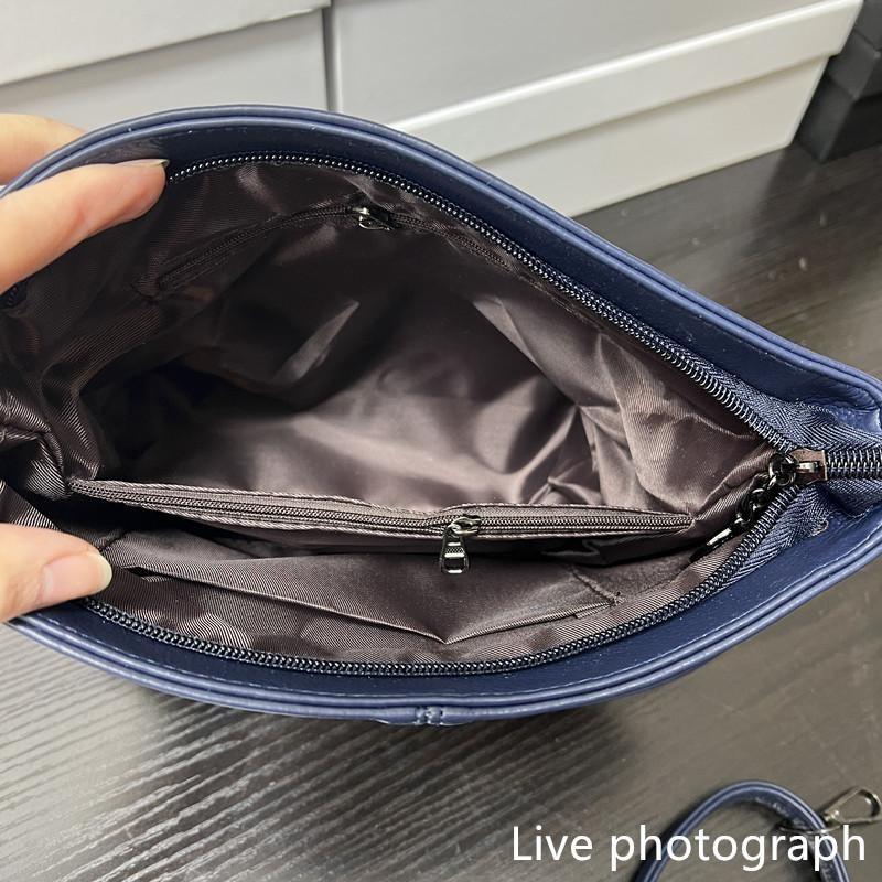 New Women's One Shoulder Messenger Bag Soft Leather Small Square Bag