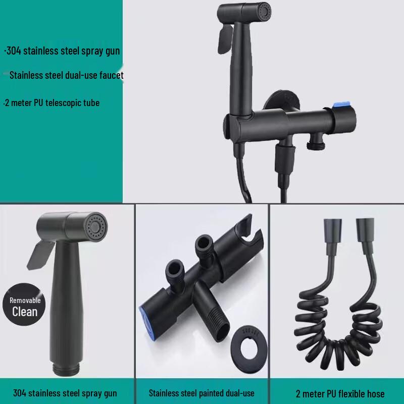 Matte Black Bidet Sprayer Kit