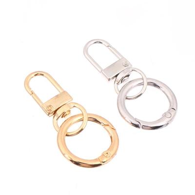 2/4/8Pcs 5*2.3cm Spring Snap Clasp Hooks Key Ring Pendant DIY Jewelry Making Findings Keychain Bag Buckle Supplies