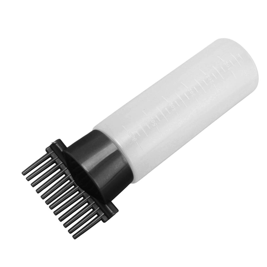5 Pcs Root Comb Applicator Bottle with Scale Oil Applicator for Hair Dye Hair Oiling Bottle for
