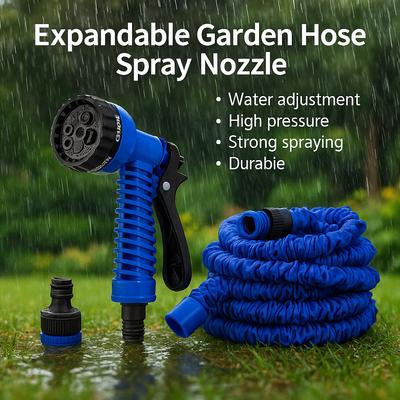 25FT To 150FT Expandable Garden Hose With High Pressure Water Gun Ideal For Garden And Car Washing Durable Lightweight Flexible Water Hose