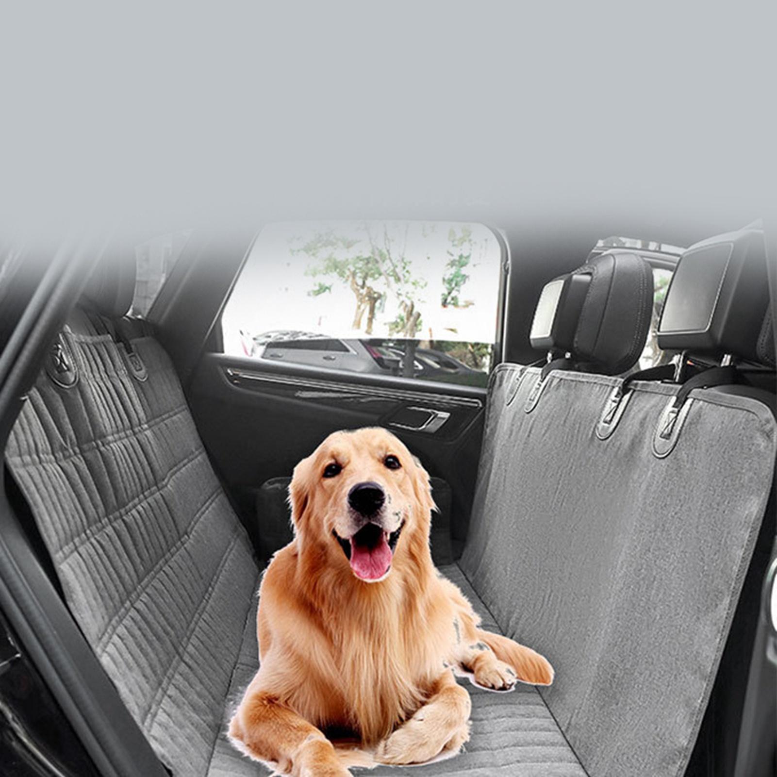

Pet Cat Car Seat Cover Protector Waterproof Scratchproof Car Dog Backseat Cover Mat for Cars SUVs Grey серый