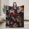 The Vampire Diaries Damon Salvatore Serie TV Coperta Decorativa in Flanella Plaid per Arredamento Casa Calda Morbida Copriletto Regalo