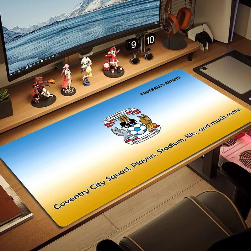 Coventry City Color Mouse Pad Large Gaming Table Cushion Non-slip Laptop Tablet Big Mousepad XXL Mat Mini PC Playmat With Lock Edge