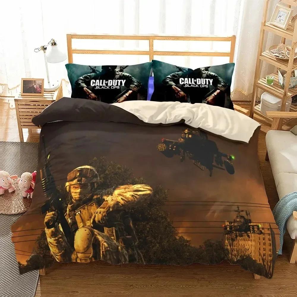 New 3D Print Call-of-duty Bedding Set Single Twin Full Queen King Size Game Shooting Bed Set Adult Kid Bedroom Duvet Cover Sets