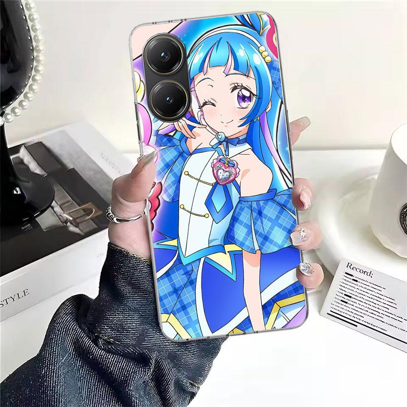 Pretty Cure Anime Soft Phone Case For Xiaomi Redmi 15C 15 13C 13 Poco X5 X6 X7 F7 Ultra M7 12C 12 10 10C 9C 9A 9T 9 Fundas Poco