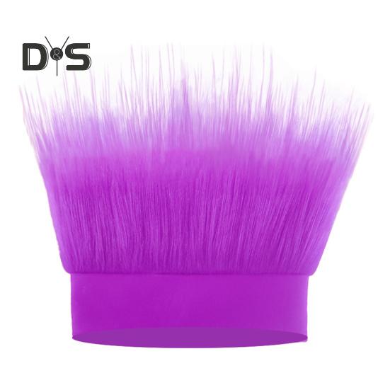 

Пухнаста плюшева пов язка на голову Волохатий костюм Реквізит для виступу Стиль хіп-хоп Клубна вечірка Еластична перука Капелюх Пародія Шапочка з підробленим коротким волоссям фіолетовий