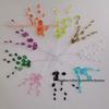Wedding Acrylic Crystal Bead Strands with Aluminum Wire and Water Drop Design for Light Strings and Decorations