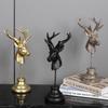 European Retro Deer Head Ornament: Creative Antler Decor for Living Room or Wine Cabinet