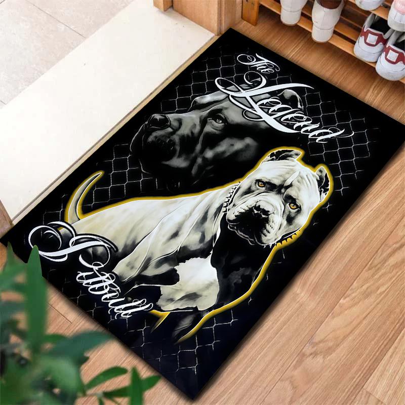 Serious Dark Animals Pattern Square Carpet,Area Rug,Carpet Rug for Living Room Bedroom Sofa Playroom Decor,Non-slip Floor Mat,Holiday Birthday Gifts