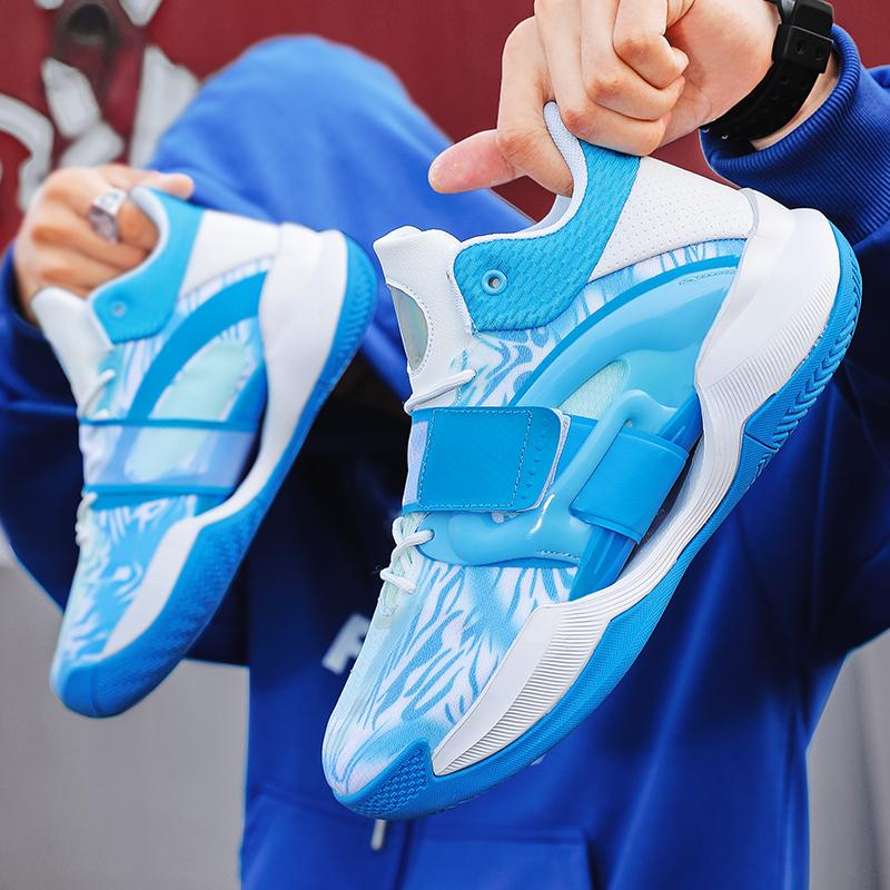 Men's Basketball Shoes Breathable Cushioning Non-Slip Wearable Runing Shoes Gym Training Athletic Basketball Sneakers for Men