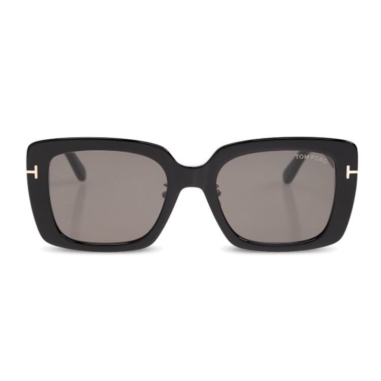 

TF Solid Color Acetate Rectangular Sunglasses Women sunglasses Black FT1169K05401A F,Black