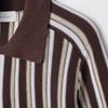 2025 Summer European & American Striped Knit Polo Jacket