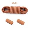 Round Elastic Laces without ties Metal Buckle Shoelace Sneakers Flat Shoes no tie shoelaces Shoe Accessories 1Pair/2Pair