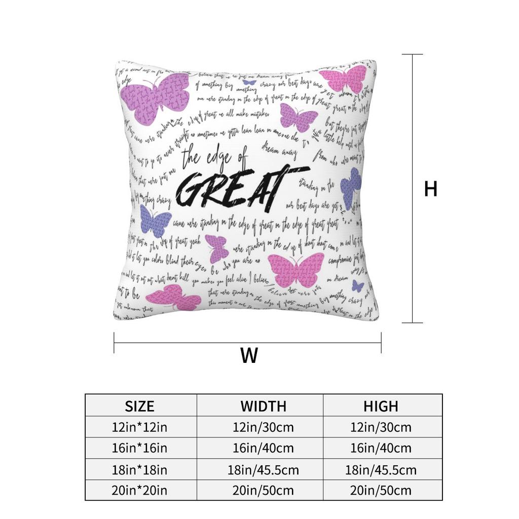Edge Of Great Julie And The Phantoms Square Pillowcase Pillow Cover Cushion Decor Comfort Throw Pillow for Home Car