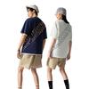SS23 Hollow Letter Print Short Sleeve T-Shirt Unisex T-Shirts Navy-Blue LUT0051033RX00FA01742
