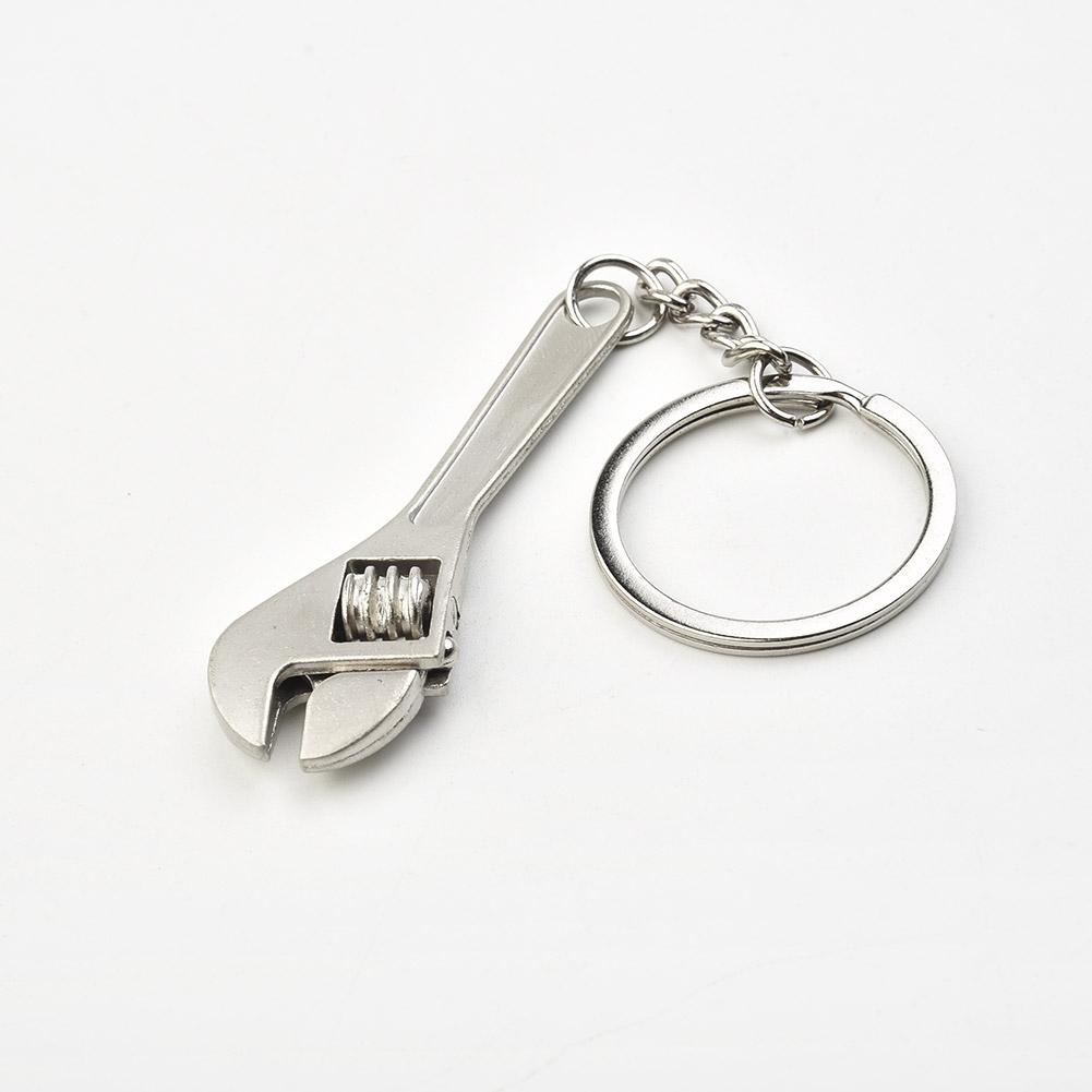 Wrench Style Keychain Fashion Silver Compact 1pc Accessories Decoration