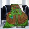 9-9 Nights In the Forest Fleece Blanket Deer Game Custom Throw Blankets for Home Hotel Sofa  150*125cm Bedspread