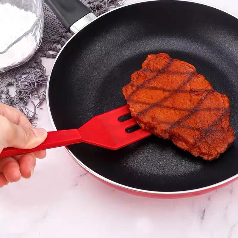 2pcs Silicone Egg Spatula Flipper Thin Omelette Turner Heat Resistant Non Stick Pancake Spatula for Cooking Omelet Burgers Pizza