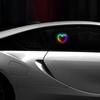 2026 Solar Powered Car Neon Light Striped Heart Lamp Led Ambient Light Wireless Suction Cup USB Rechargeable Led Atmosphere Lamp