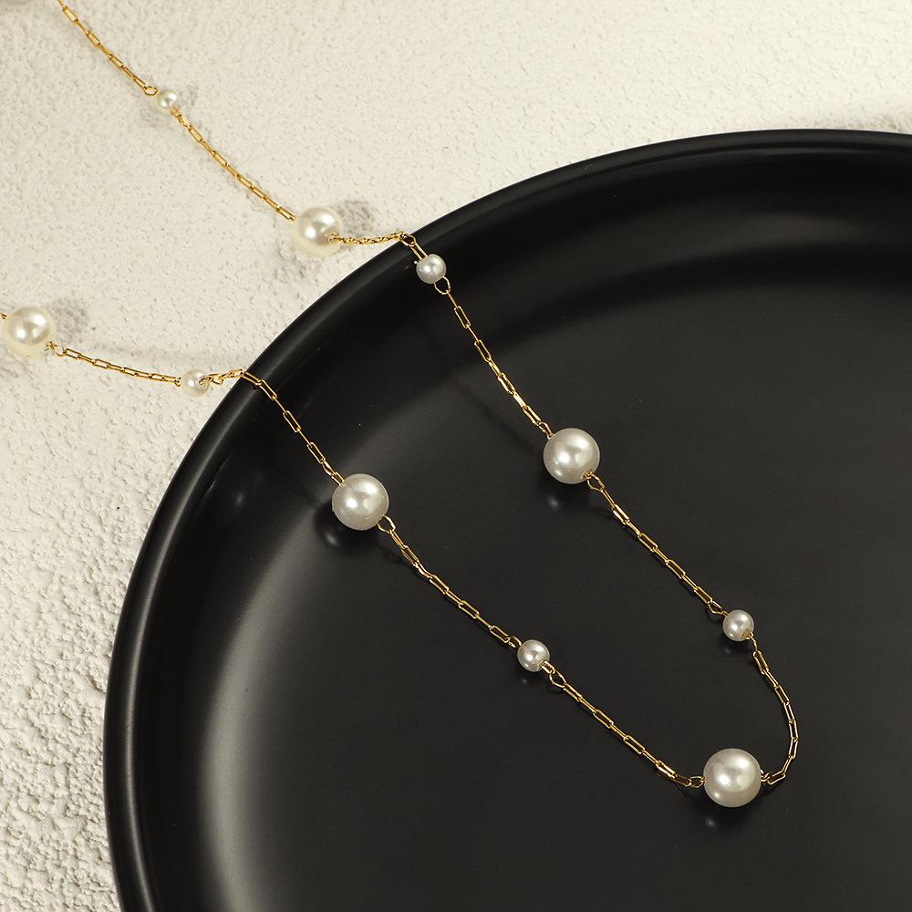 

Элегантное жемчужное колье-чокер из титановой стали – Стильный, свежий дизайн для женщин, Идеальный подарок для лучших подруг