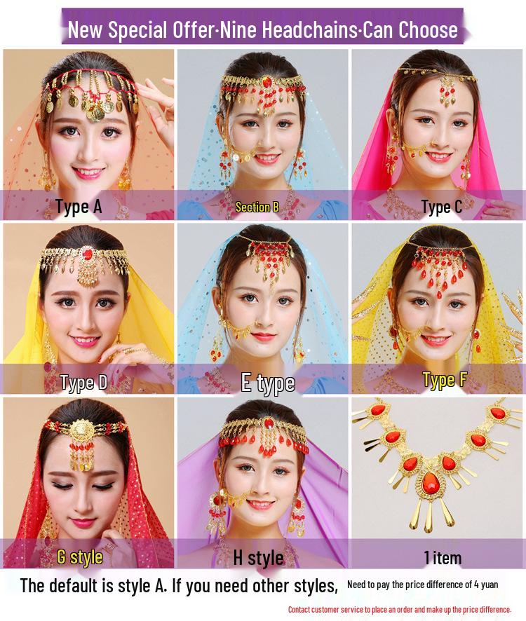 Y Six-one Girls' National Belly Dance Costume Set
