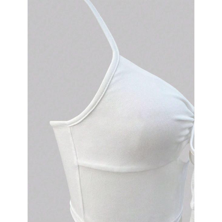 Nové Letní Ležérní Temperamentní Slim Fit Sexy Vesta Tričko Bez Rukávů Ramínka Univerzální Top Bez Ramínek Ženy