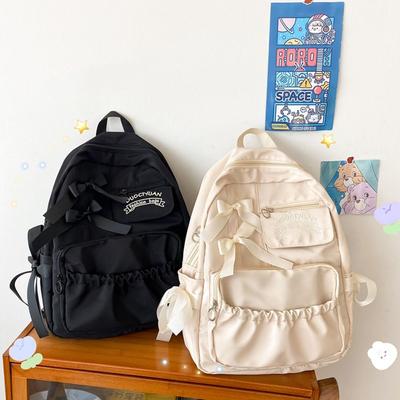 Large-capacity Girls Backpack Multi-functional Anti-theft Nylon School Backapck Lightweight Shoulder Bags