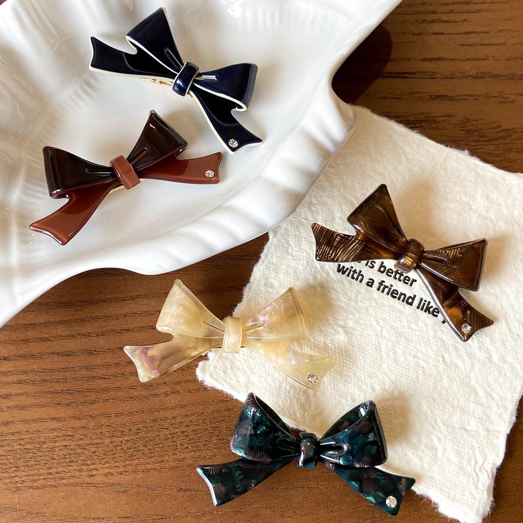 Elegant Korean Style Bowknot Rhinestone Hair Clip For Fashionable Ladies In Multiple Colors