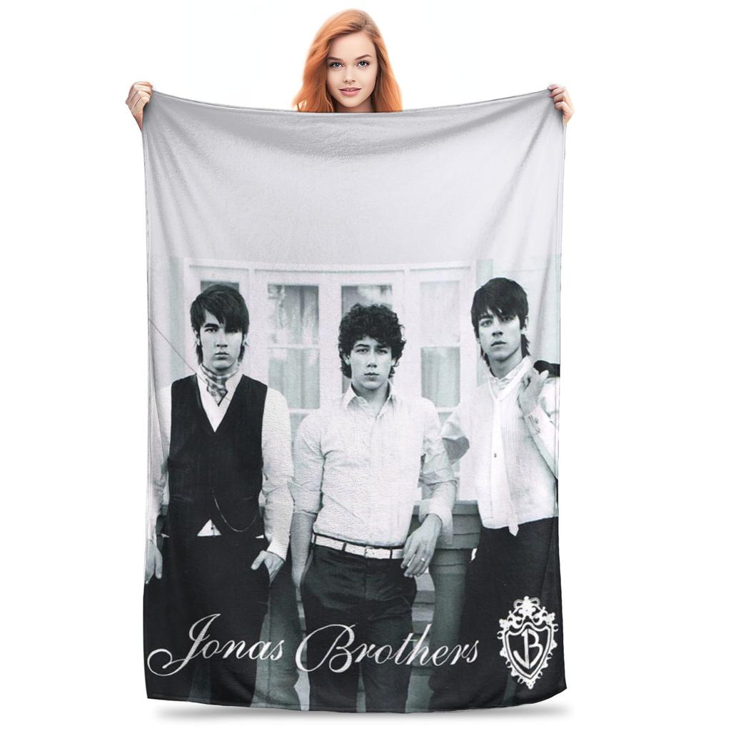 Vintage The Eras Tour 2023 Jonas Brothers JB The Album Blanket Flannel Sofa Throw Blanket for Bedroom Travel Throws Bedspread