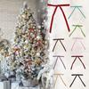 12pcs Vintage Velvet Christmas Bows Slender Wreaths Bows Christmas Tree Ribbon Bow  Wedding
