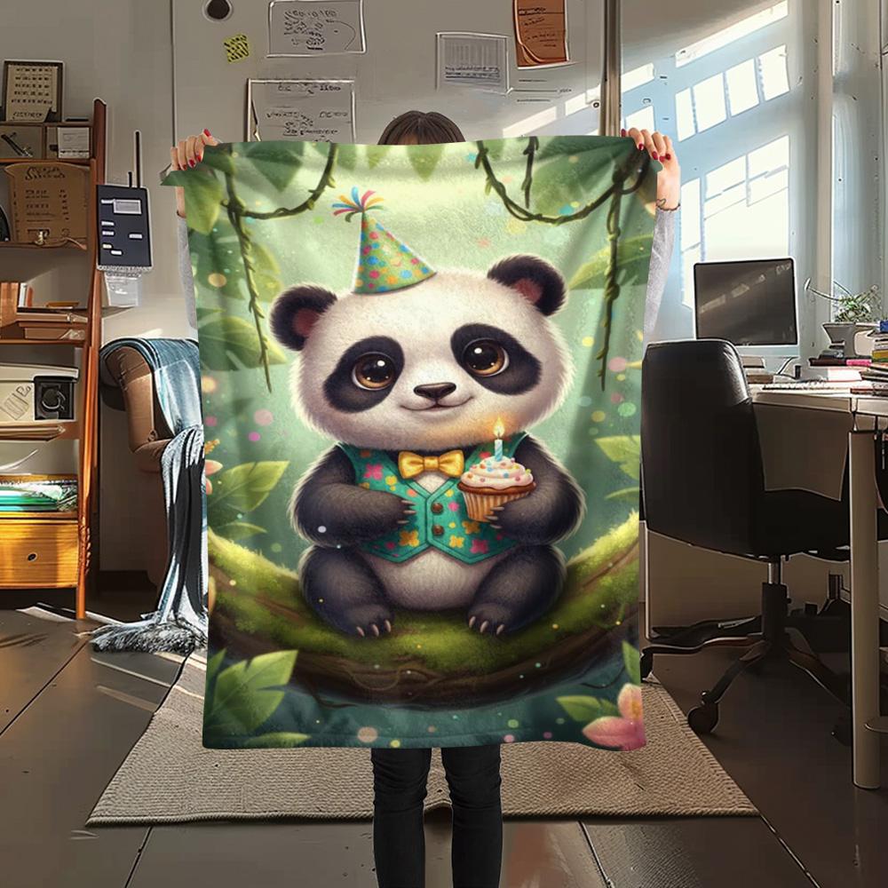 1PC Forest System Print FlAannel Blanket, High Quality Comfortable for All Seasons, Home Decor, Warmth and Comfort