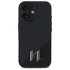 Karl Lagerfeld Klhmp16Sscmkmpck Iphone   16 6.1 Czarny/Black Hardcase Silicone Shadow Metal Initial Magsafe