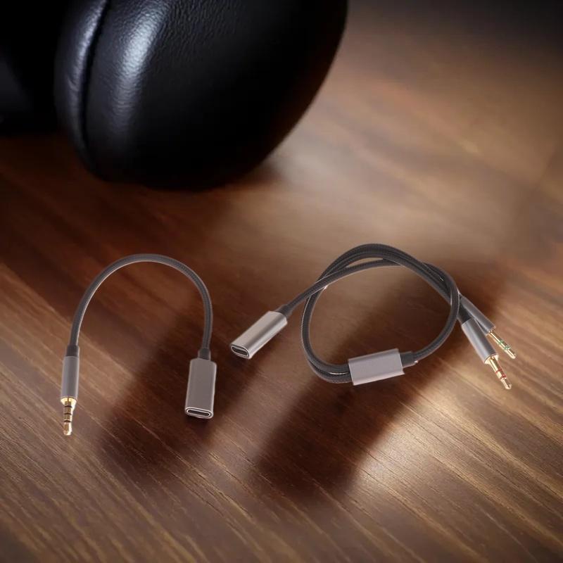 Phone Tablet PC Accessories With USB C Port Cable Conversion Earphone Microphone 3.5mm To Type-C Aux Analog Signal Audio Adapter