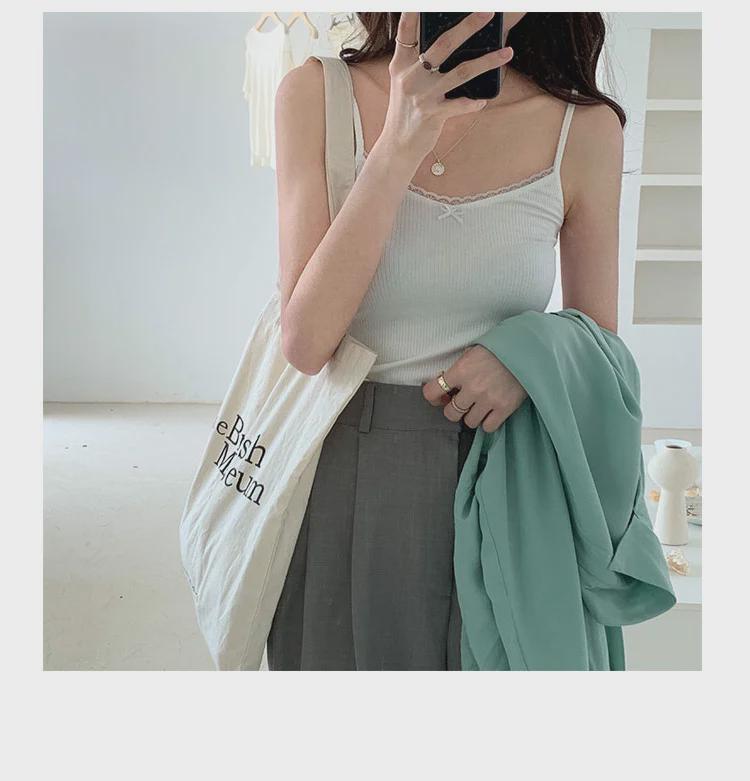 Dámská sexy štíhlá květinová krajková tílko - všestranný styl BM 2025