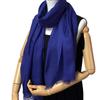 Gorgeous Herringbone Wool Pashmina Stole with Short [NEW COLORS] Fringe, Women's (Indigo Blue)