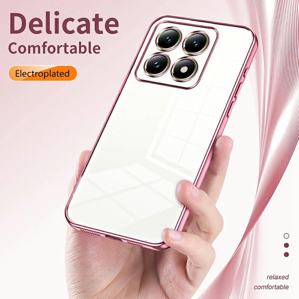 For Xiaomi 14T Case Electroplating Frame Soft TPU Phone Cover